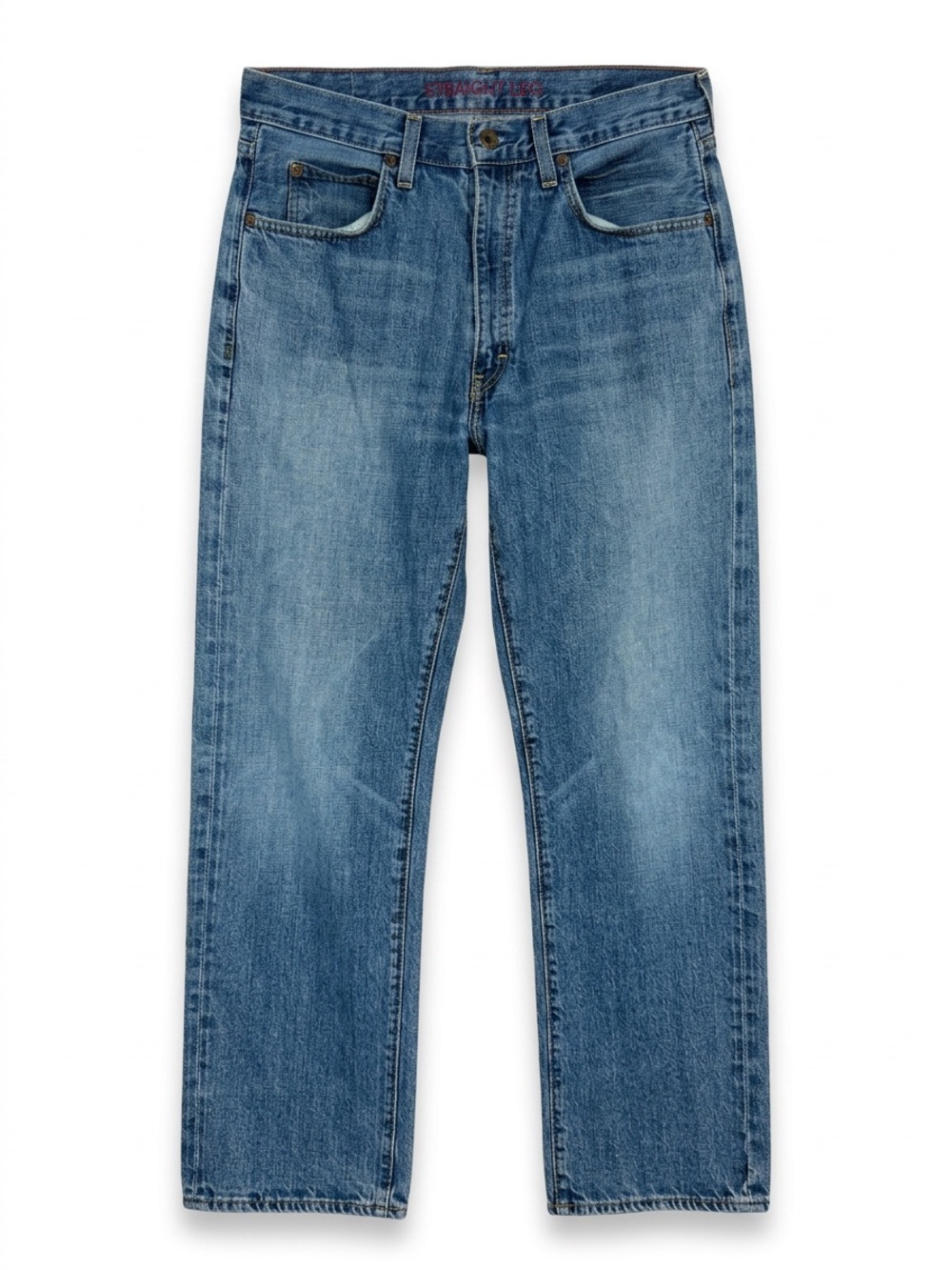 J. Crew Straight-Leg Jeans in Washed Blue 30W-30L